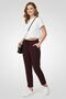 Women Regular Fit Plain Dress Pants, Purple - 5