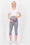 Women Pull On Plain Leggings, Grey - 4