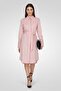 Women Solid Dress Shirt, Pink