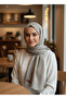 Zebra Patterned Jacquard Scarf – Soft Textured, Non-Slip, Casual and Stylish Hijab Scarf 100 X 100 cm - 5