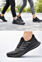 Lyoraflex Summer Unisex Sneakers – Ultra Light, Breathable Comfortable Sneakers Black Black