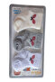 Patterned Unisex Baby Combed Cotton Booties Socks 3 Pack - 6