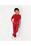 Boys' April 23 October 29 Collared T-Shirt - Red Pants and Suspender Set - Show Outfit