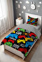Game Passion Patterned Single Baby Kids Bedding Set - 3