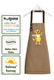 Kitchen Apron Set of 2 Stain-Resistant Water-Repellent Fabric Fade-Resistant Print Chef Golden Double Kitchen Apron - 6