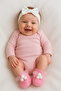 Quality Baby Pompom 2-Piece Booties Socks Set
