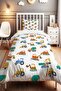 Çalışkan Makineler Patterned Single Baby Kids Bedding Set