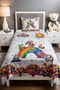 Colorful Dreamland Patterned Single Baby Kids Pique Set
