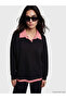 Natuvera Black Shirt Collar Striped Blouse