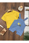 Island Embroidered Summer Denim Salopet Baby Boy Set - 2