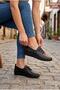 Z526 Anatomical Comfortable Flexible Elastic Laced Genuine Leather Women's Shoes
