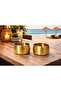 2 Pieces Gold-Silver Metal Ashtray Modern Design Stylish and Elegant Ashtray Gold Ash Tray - 3