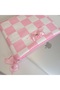 Pink Plaid Bow Detailed Laptop Sleeve 11 Inch (28-23 cm) – Soft Girl MacBook Sleeve - 4