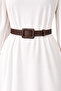 Women's Brown Belt – Minimal Square Buckle