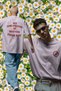 "My Girlfriend Is Hotter" Written Lover Unisex Oversize 24/1 Cotton T-Shirt - Special Collar Print - 4