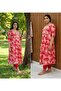 Women’s Rayon Printed Long Kurta Salwar Suit Set 3 Piece – Unstitched Ethnic Dress with Dupatta. - 3