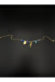 316L Stainless Steel Gold Color Blue Beaded Anklet with Sea Shell and Seahorse Figures - 6