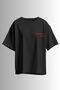 Always Late Written Unisex Oversize 24/1 Cotton T-Shirt - Special Collar Printed - 5