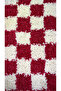 Chess Dama Patterned Latex Non-Slip Base Machine Washable 2-Piece Bohemian Oval Bath Mat 60X100 60X50 - 4