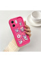 Infinix Smart 9 Compatible Pink Red Silicone Case Shockproof Camera Protection - 2