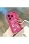 Realme Note 50 Compatible Pink Red Silicone Case Shockproof Camera Protection - 3