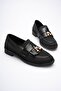 Women's black beaded tassel casual low heel shoes tr30ms01a