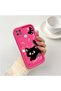 Realme C21 Compatible Pink Red Silicone Case Shockproof Camera Protection - 2