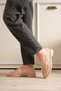 Women's beige beaded tassel casual low heel shoes tr30ms01b - 4