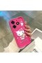 Tecno Spark 10 Pro Compatible Pink Red Silicone Case Shockproof Camera Protection - 3
