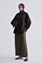 Wrinkle Effect Trousers Oil Green - 2