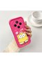 Redmi A4 Compatible Pink Red Silicone Case Shockproof Camera Protection - 2