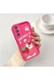 Samsung Galaxy A24 Compatible Pink Red Silicone Case Shockproof Camera Protection - 2