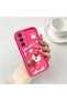 Samsung Galaxy S25 Compatible Pink Red Silicone Case Shockproof Camera Protection - 2