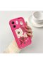 Infinix Hot 50I Compatible Pink Red Silicone Case Shockproof Camera Protection - 2