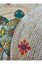 Boho 998 Jute Turtle Patterned Round Natural Color Double Sided Jute Made with Natural Yarn - 6