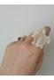Turtle Women's Ring Gold Adjustable Handmade Polymer Clay Special Design Ring - 4