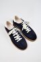 Palminteri 2 Men's Genuine Leather Lace-Up Navy-Ecru Sneakers - 3