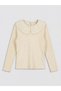 Lcw Kidsecru Baby Collar Scallop Detailed Girls' T-Shirt