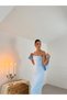 Strapless Long Length Women's Regina Dress with Cape - 4
