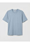 Blue Crew Neck Men's T-shirt