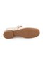 L081.25507 Beige Genuine Leather Buckle Drawstring Thermo Sole Women's Mary Jane Ballerina Shoes - 4