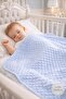 Newborn Chickpea Patterned Baby Blanket Cotton Single Layer Seasonal Thin Blue - 7