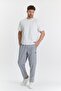 Large Size Men's Cotton Sweatpants Gray M. 0032-g - 2