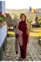 Women's Striped Plus Size Sweater Dress - 3