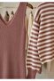 Women's Striped Plus Size Sweater Dress - 7