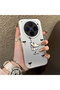 Vivo X300 Compatible Stylish Phone Case with Bow and Ribbon Dog Figure