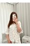 Women's Crinkle Robe Pajama Set - 3