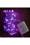 10m 100 Led Drop Tip Pink Light Transparent Cable