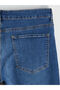 Indigo Slim Fit Men's Jean Shorts - 6