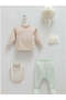 First Star 5-Piece Baby Boy Newborn Set-Beige - 2